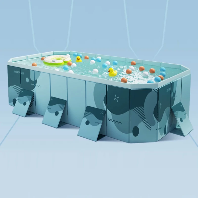 Multifunctional PVC No Inflatable Folding Pools Ground Rectangle ...