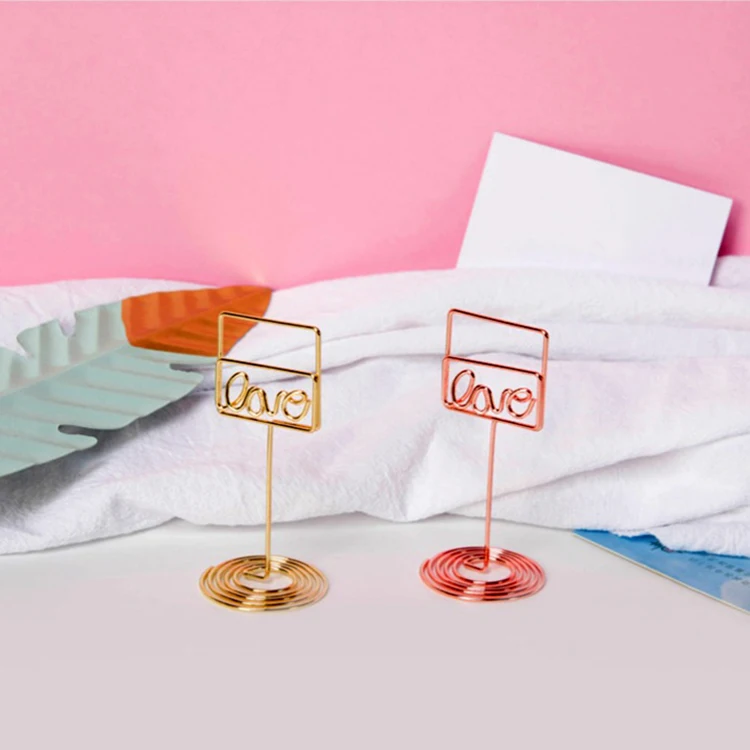 binder clip business card holder Desk Accessories Set - Post-It Holder - Pen Cup - Desk Organizer