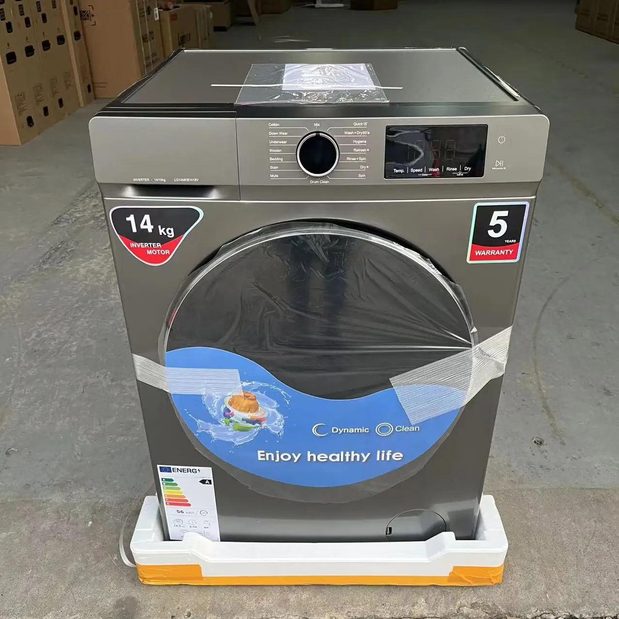 14 Kg Washing And Drying Integrated Automatic Washing Machine Function