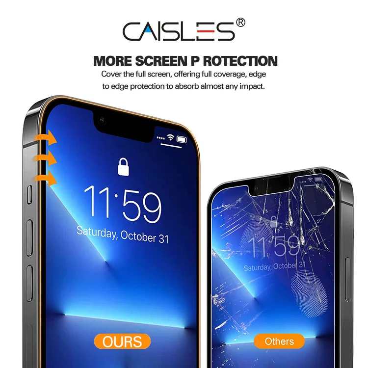 Caisles Glass Anti Espion (Fumé) pour iPhone 13 Pro à prix pas cher