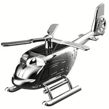 Alloy Solar Rotatable Helicopter Car Interior Aromatherapy Ornaments Fragrance Car Inside Ornaments Auto Interior Accessories