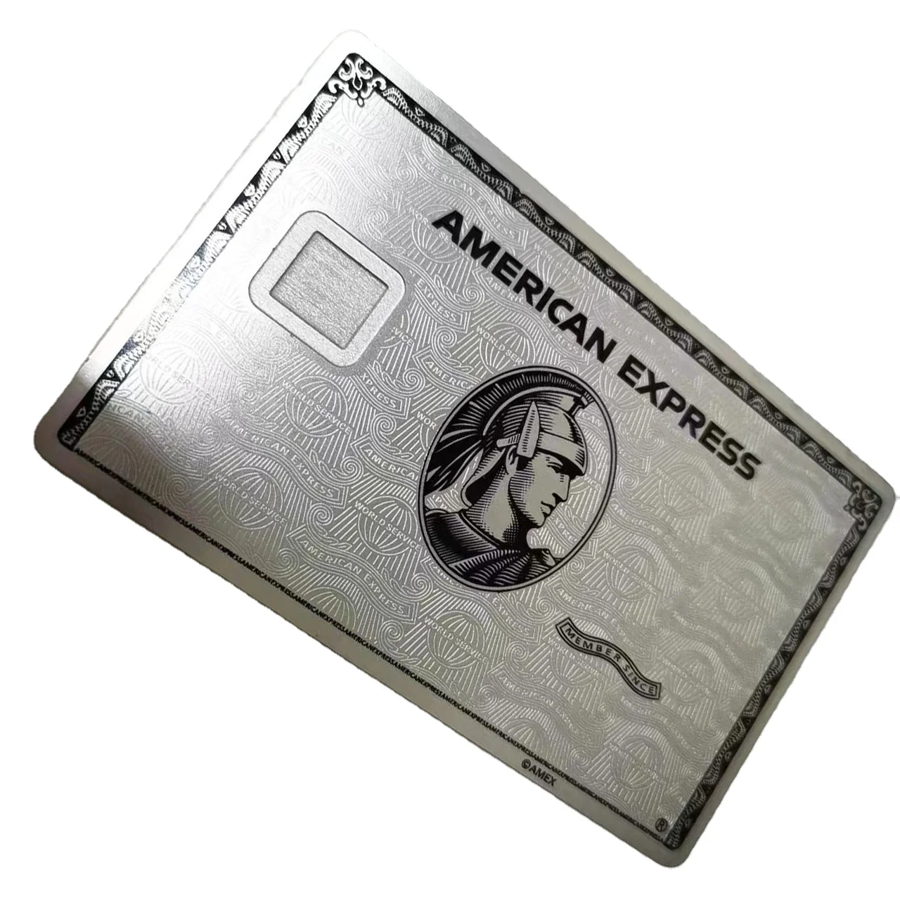 Customized Metal Credit Cards Black Color Chip Blank Stainless
