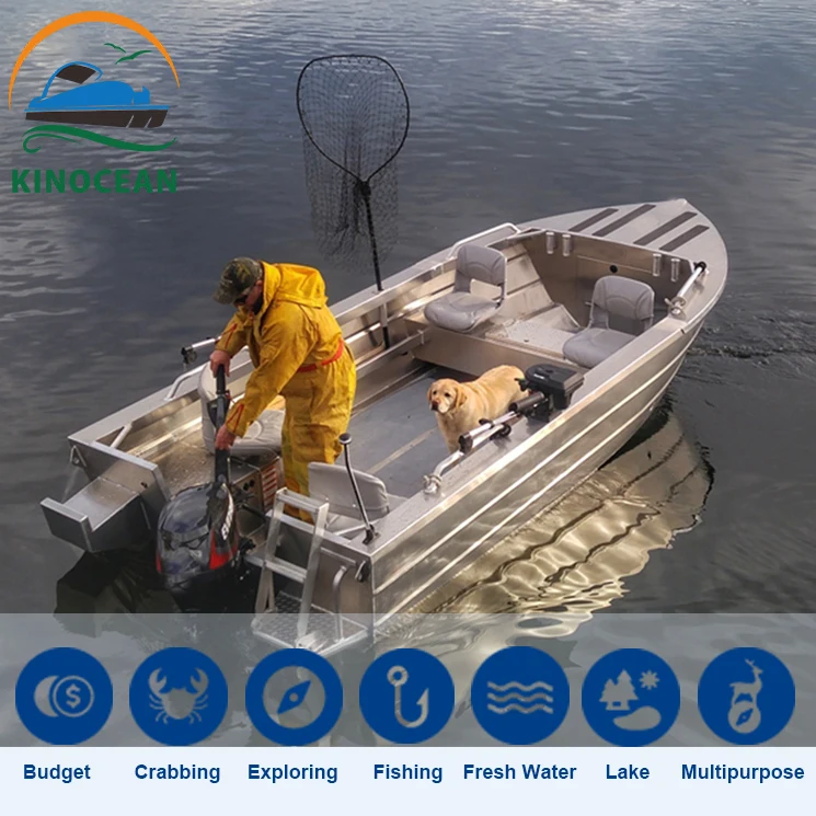 Kinocean 12FT Aluminum Fishing Boat with Storage Box for Sale