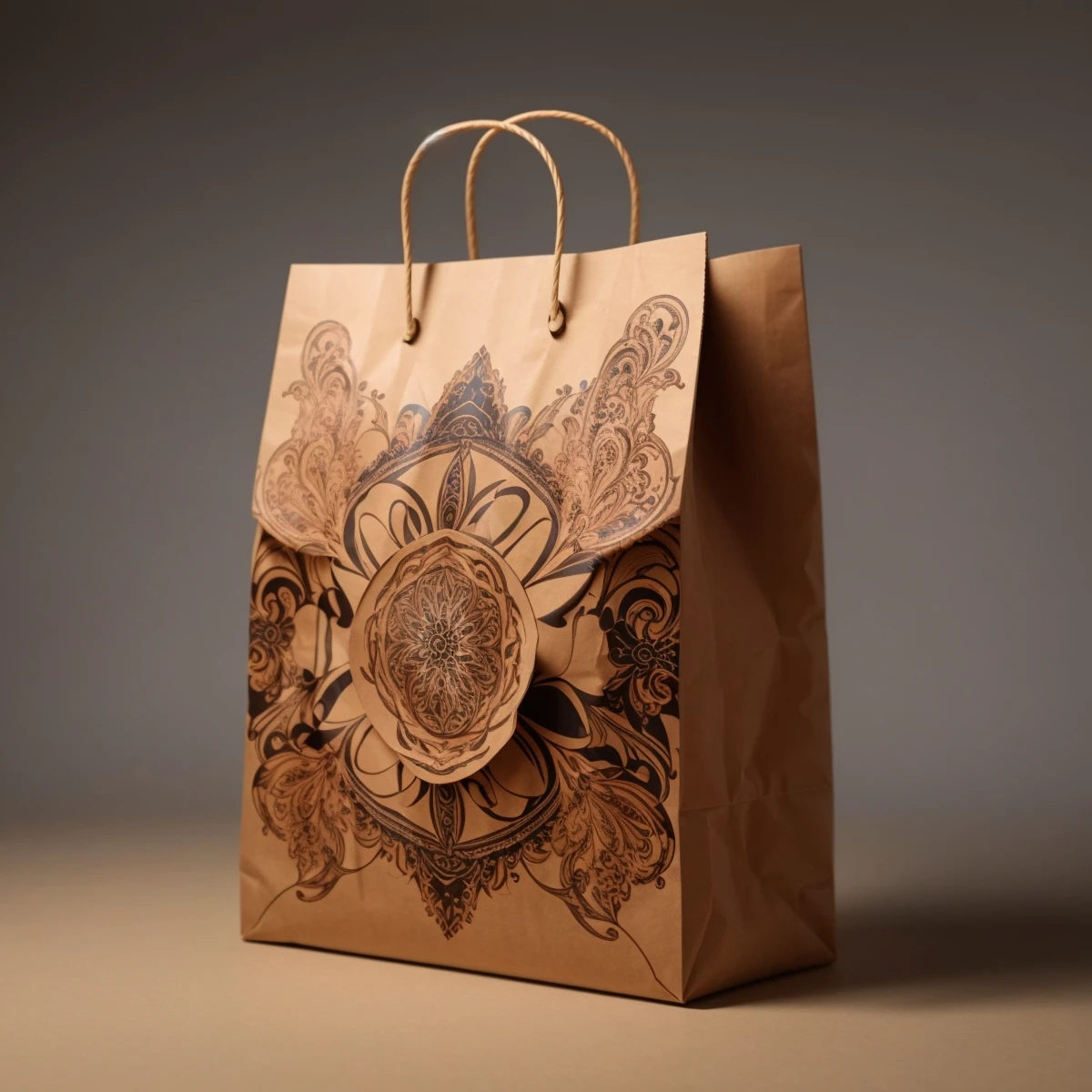 restaurant packaging Wholesale Customize Shopping Kraft Paper Bag Gift Packaging for Supermarket