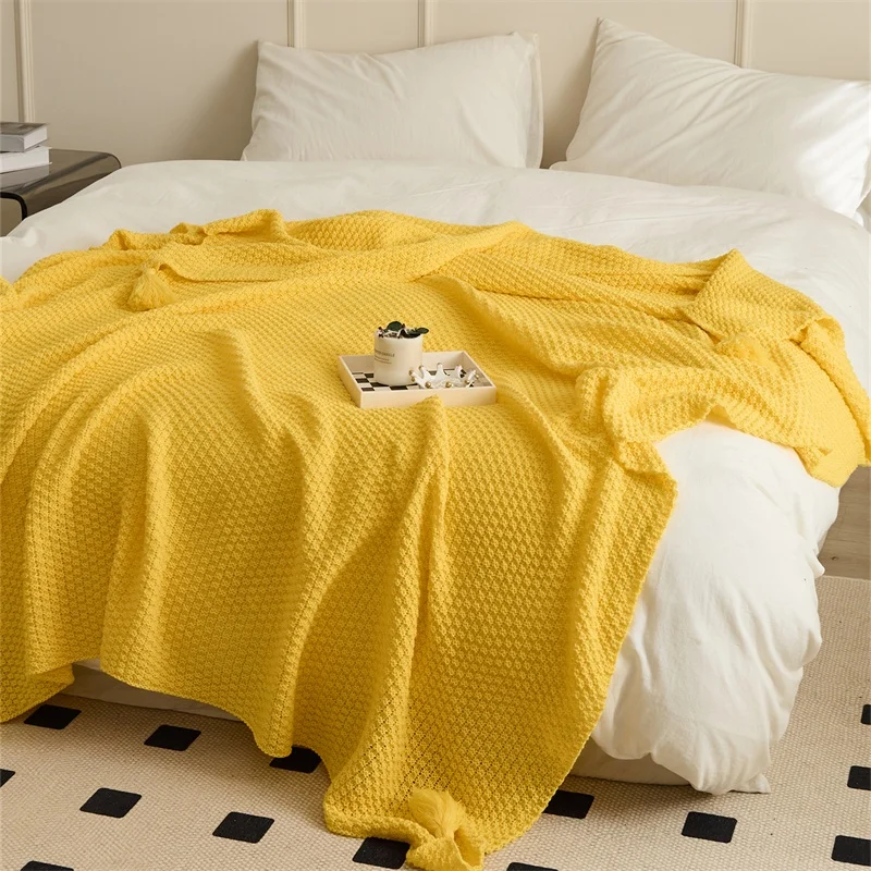 product adult comfort knitted blanket in multiple colors and sizes 100 acrylic suitable for sofas and other items jy-60