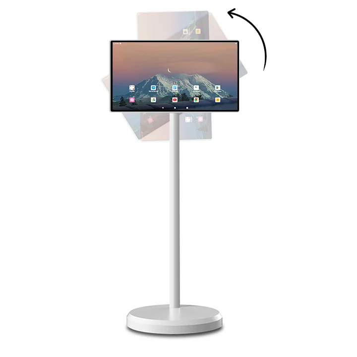Portable Tv Stands Stand Smart Screen Tv Smart Tv Screen Touch Screen Advertising Monitor Battery Included Monitor Movable