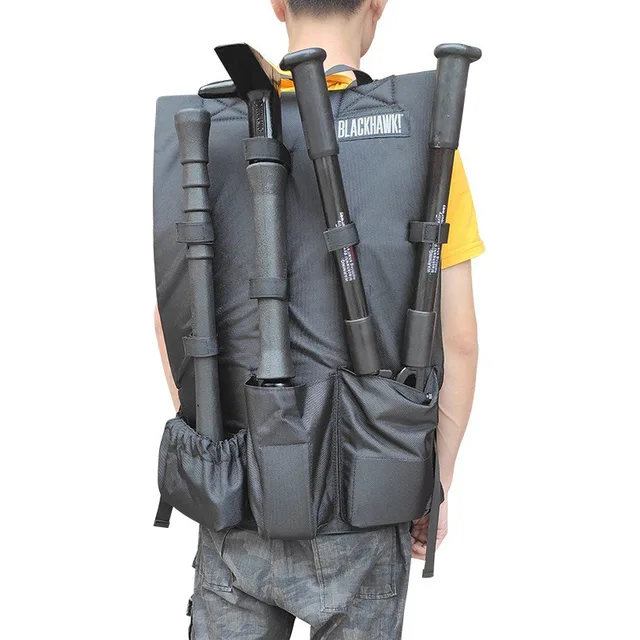 Black Hawk Four-Piece Anti-Theft Firefighting Equipment Accessory Manual Emergency Rescue  Backpack Black Color Firefighter Bag