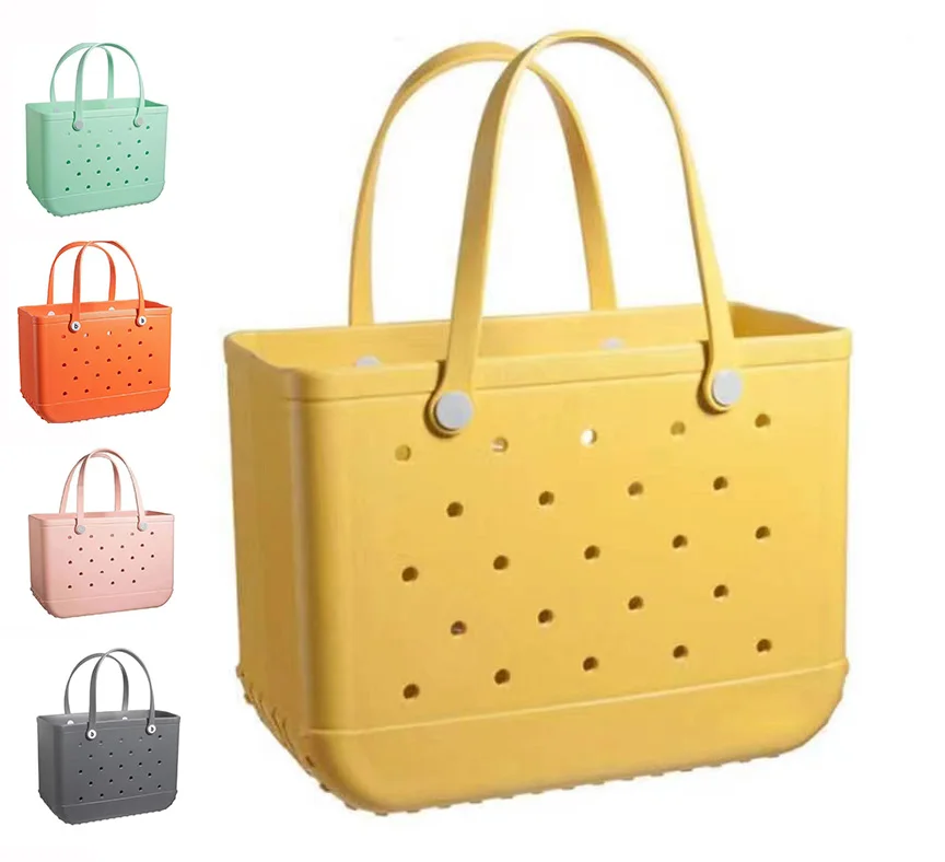 Waterproof Tote Custom Summer Rubber Large Fashion Eva Silicone Bogg Bag Wholesale Designer