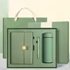 Three-piece set of green cups