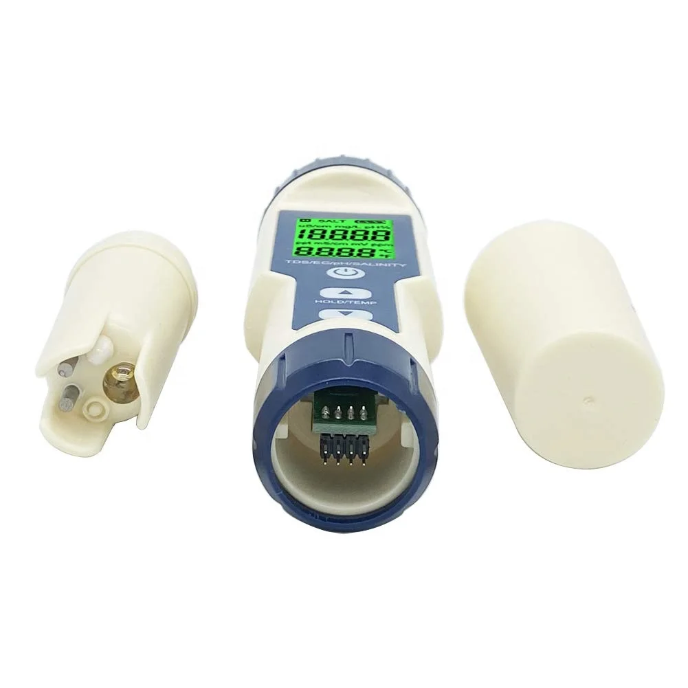 Professional 5 In 1 Water Quality Analysis Meter Multiparameter Ph And
