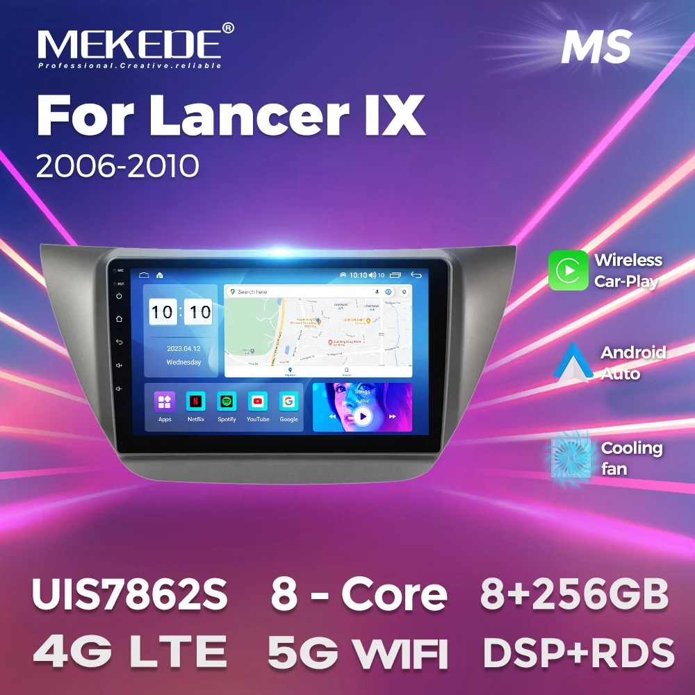 MEKEDE Ms	car Android  Audio System Player 9 Inch Screen Dvd Player Support DVD DVR WIFI for Mitsubishi Lancer lX 2006-2010