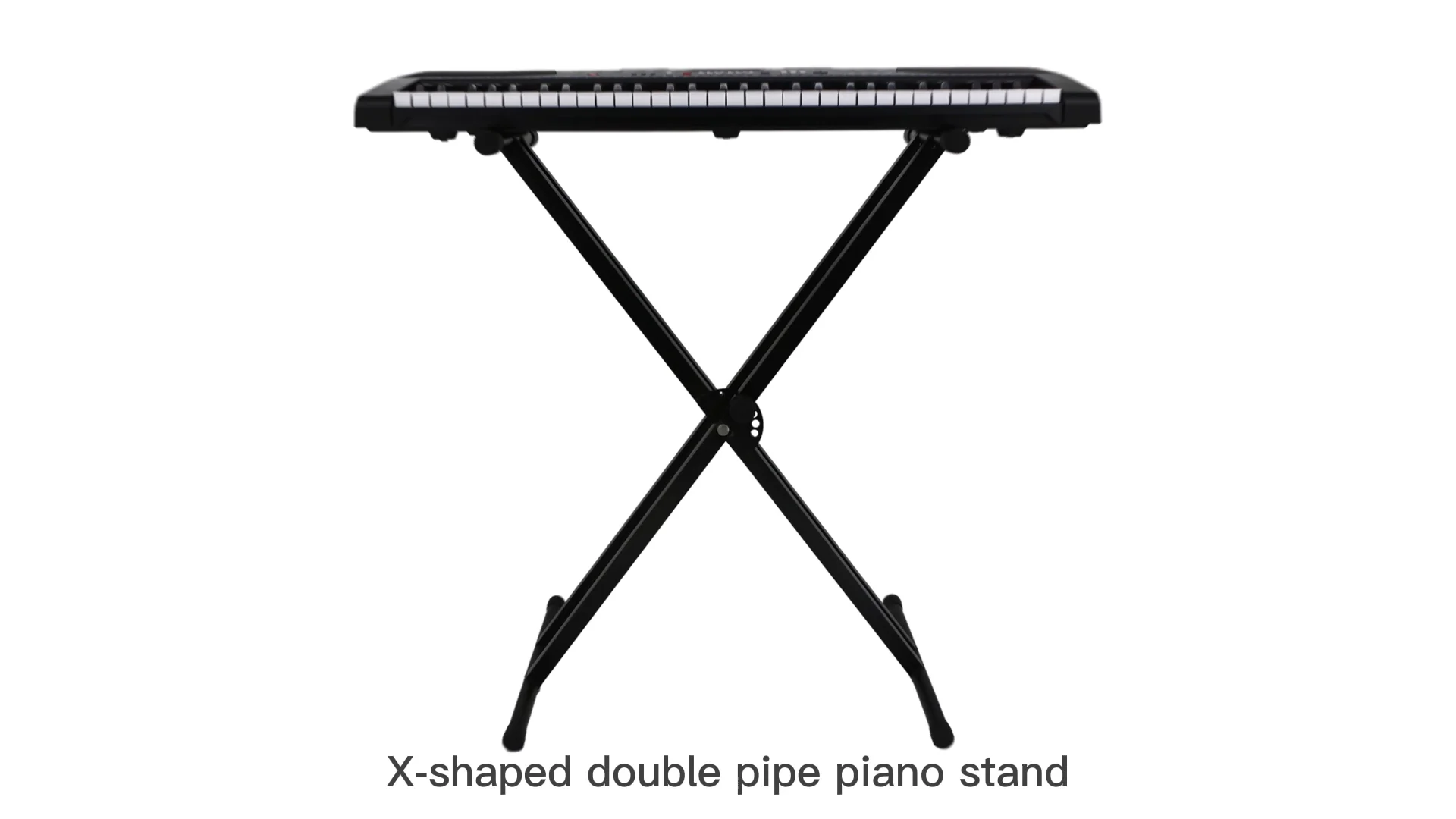 Hebikuo Q2x 54/61key Music Keyboard Stand Adjustable Double Keyboard