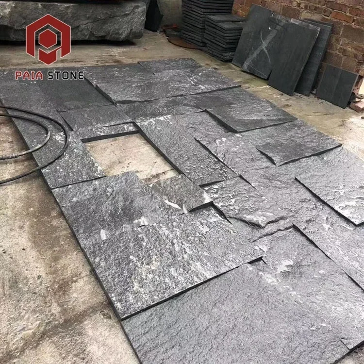 product g654 seaseme black split natural stones wall decoration for walls stone cladding-0