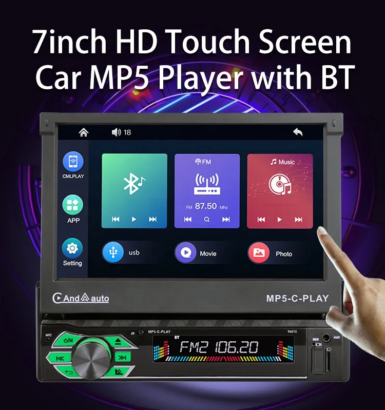車 【7インチHD/1080P超高精細DFタッチスクリーン搭載♪❤】カーオーディオ