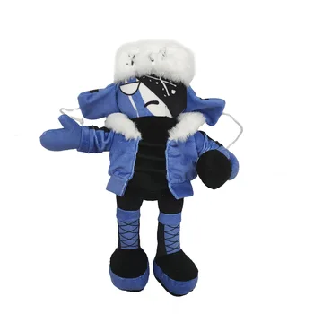 Kaws Seeing/Watching Plush Keychain Grey/Blue Plush Keychain