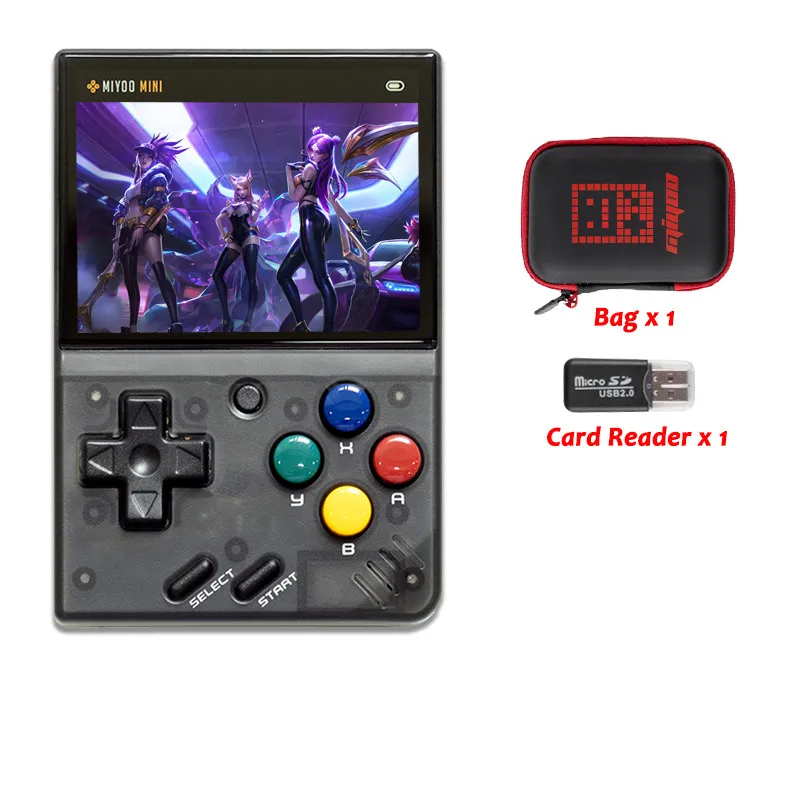 Blanc - Miyoo-mini Console de jeu Portable rétro, écran IPS HD de 2.8