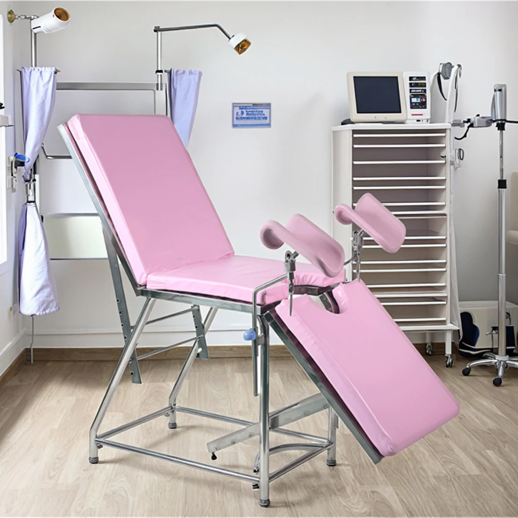 Professional Hospital Bed Surgical Padding Equipment Mounts Adjustable Cold-rolled Steel/SUS304 Foldable Hospital School Use 4