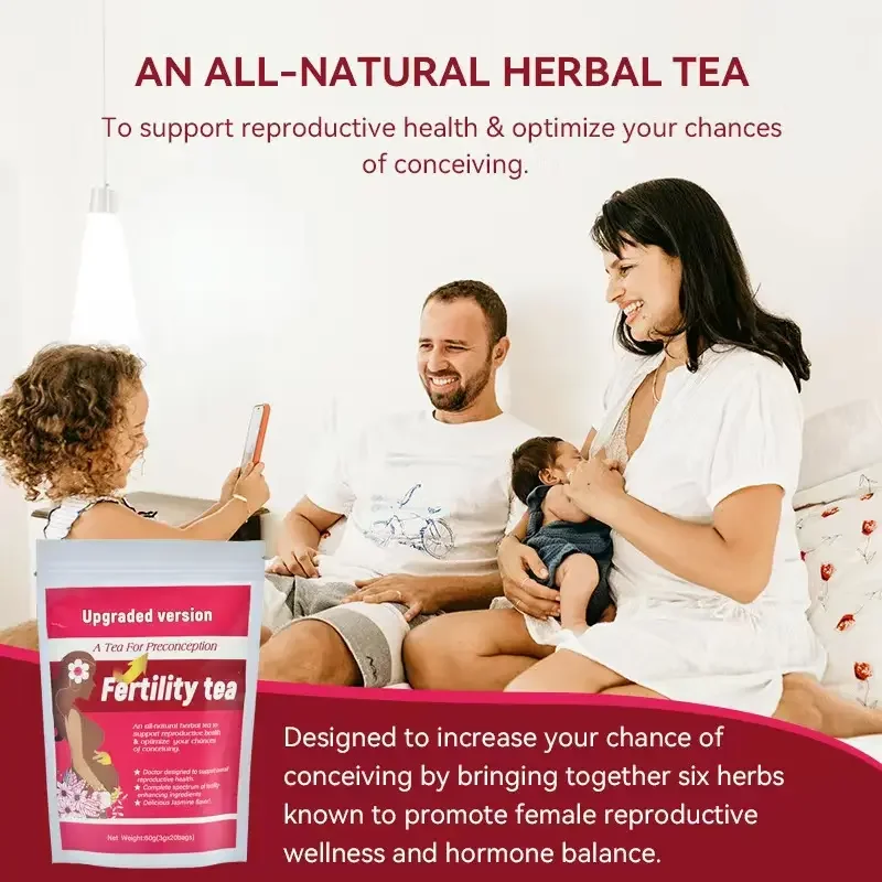 OEM Private Label Detox fertility Natural Ingredients Womb tea Regulating hormones replenishing female fertility tea factory