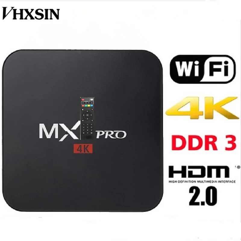 Factory Directly Android 7.1 Smart Digital OTT TV Converter Box  Mx  PRO Amlogic S905W Quad Core Set Top Box H.265 HD