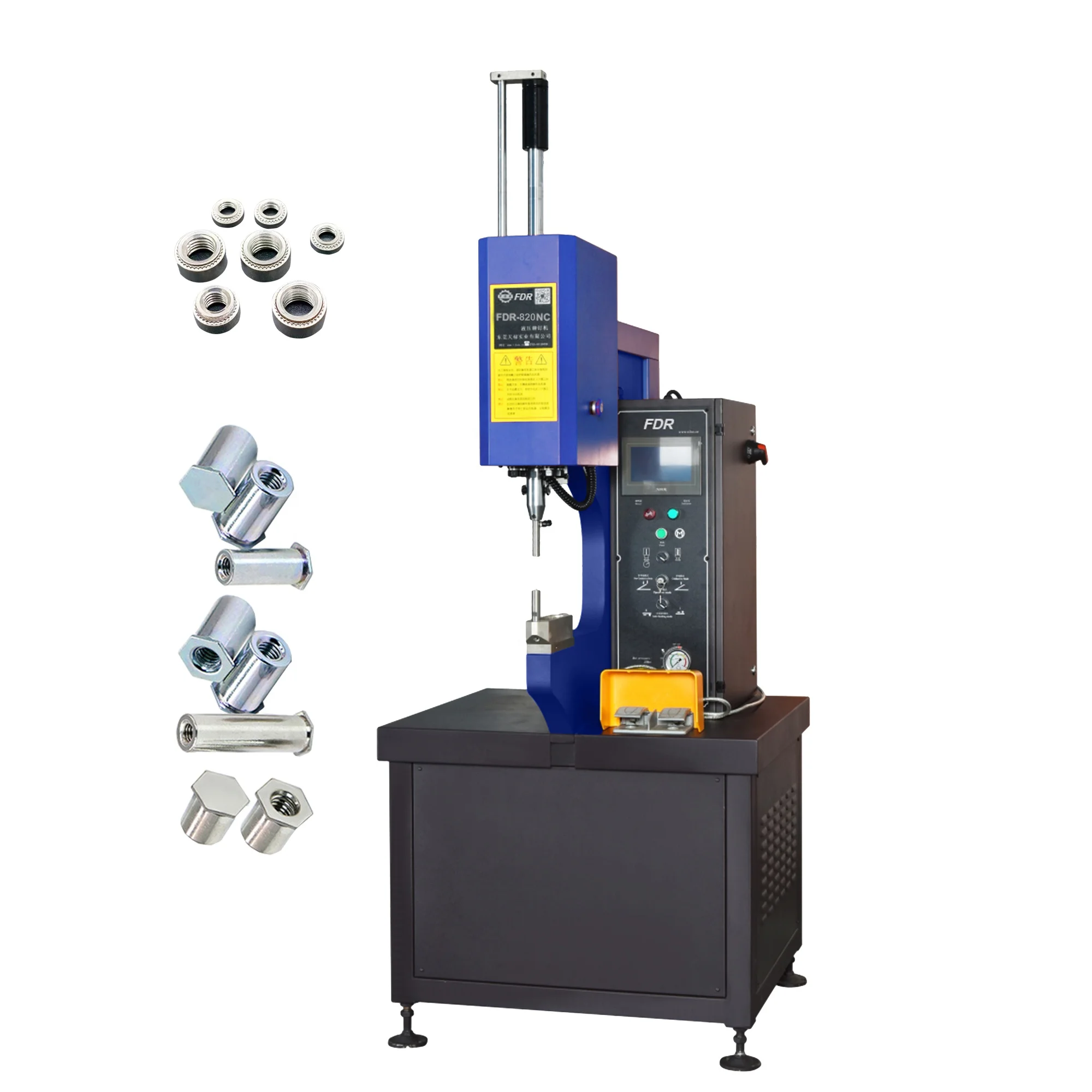Automatic CNC Riveting Press Machine China's Sheet Metal Clinching Welding Machine PLC Touch Screen System Motor Core Component