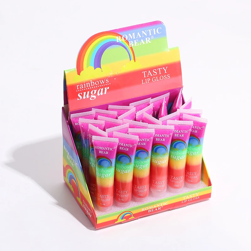 Лидер продаж, веганский увлажняющий прозрачный Блестящий Блеск для губ, блеск для губ, блестящий Блестящий Радужный Блеск для губ