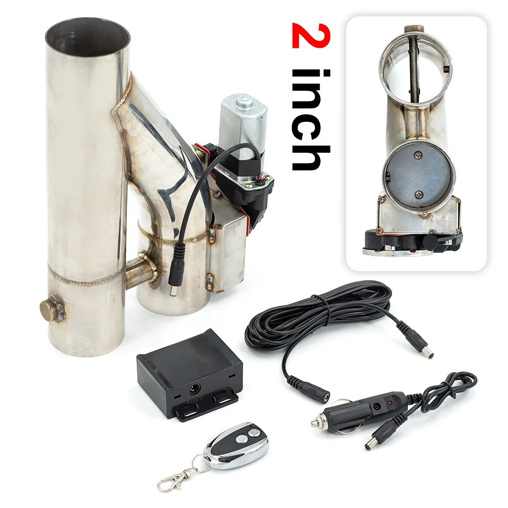 2 inch high quality Have Two valve Y pipe exhaust cutout with Remote Contral exhaust system PP-YT20R