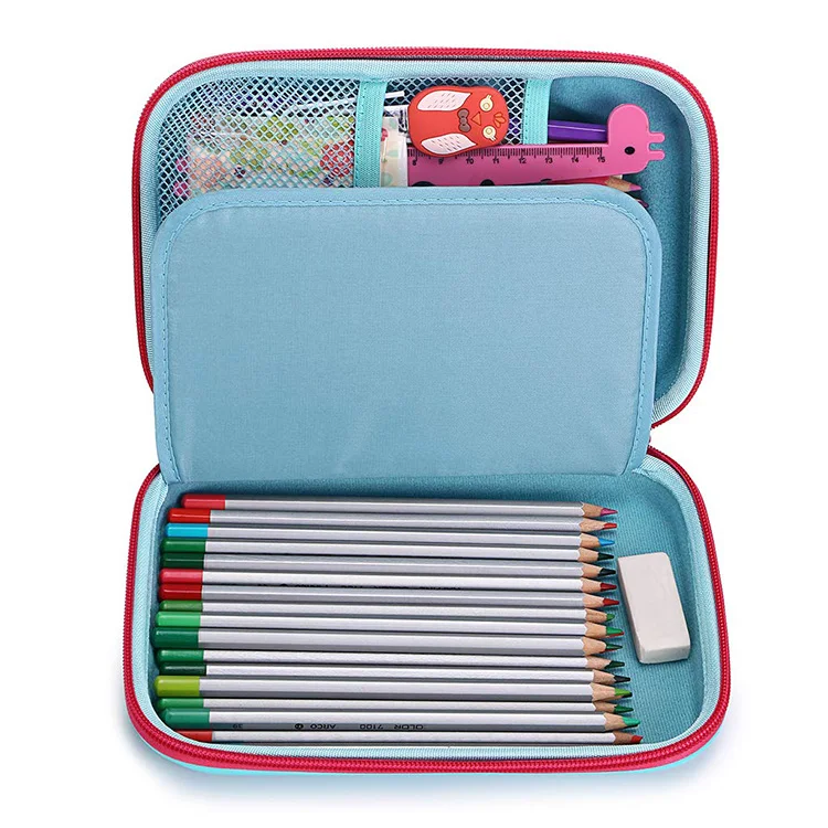 Custom Logo Girls Stationery 3D Cartoon Smiggle EVA Eco Friendly Double  Layer Pencil Case for Kids Toddler