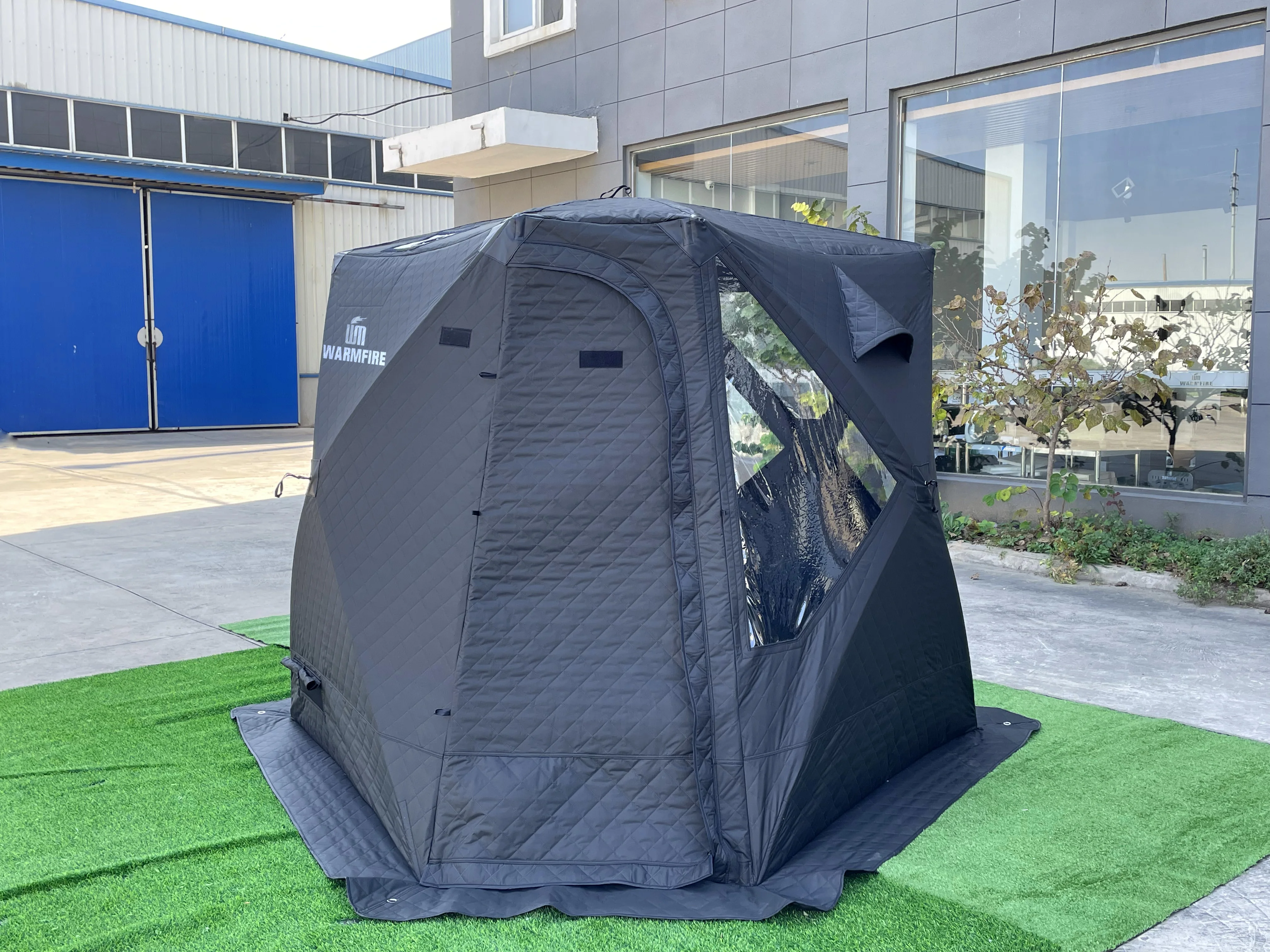 Weatherproof Insulation Winter Ice Fishing Cube Sauna Tent Fishing Tent With Ice Protection