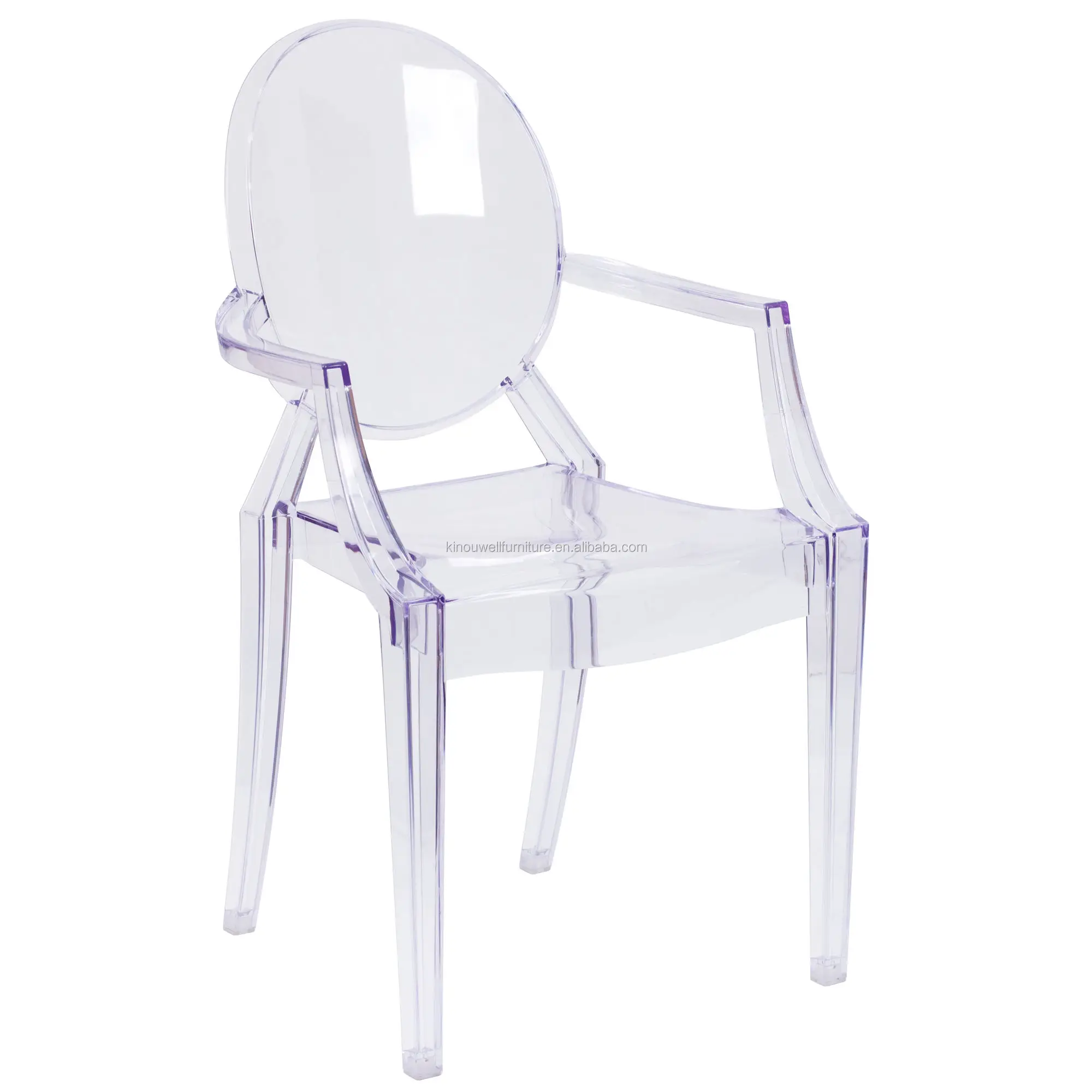 White Armrest Clear Acrylic Louis Ghost Chair Buy Ghost Chair