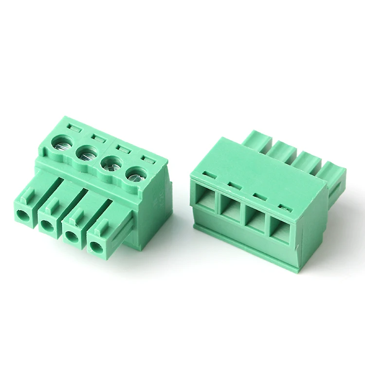 3 Way Pcb Terminal Block Connector 7.50mm 20a Connector Pcb Screw Green ...