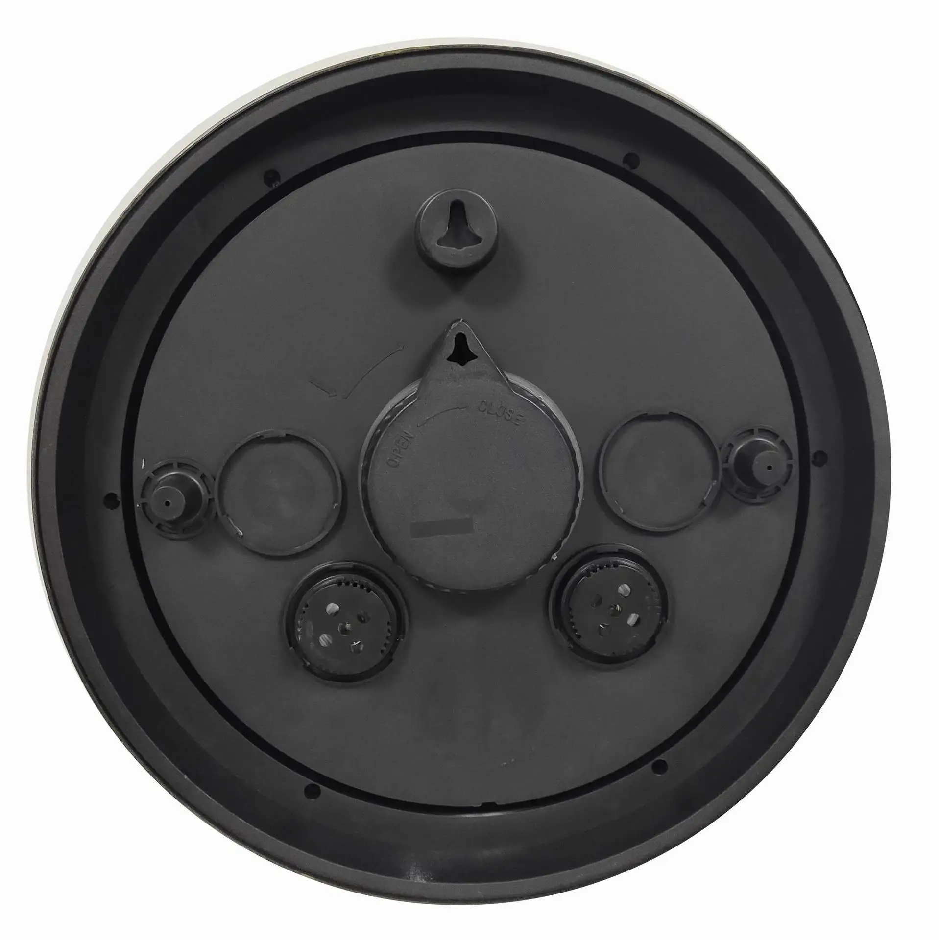 Hot Selling Humidity & Temperature Function 15 Inch Wall Clock Antique Design Plastic Outdoor Waterproof Wall Clocks for Garden