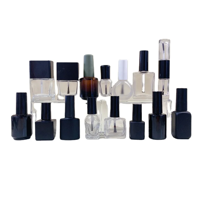 Brown Square Unique Customize Empty Clear Nail Polish Bottle Empty Round  10ml 15 Ml Glass Gel Polish Bottles Packaging - Buy Empty Clear Nail Polish  Bottle,Unique Nail Polish Bottles,15 Ml Glass Gel