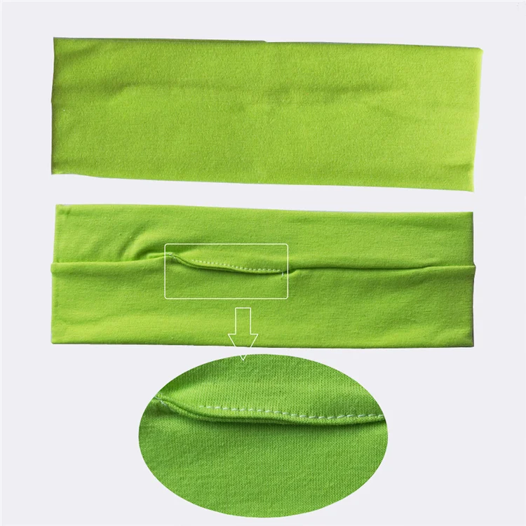 Оптовая продажа однотонные хлопковые эластичные спортивные повязки на голову хорошего качества с логотипом заказ для бега фитнеса