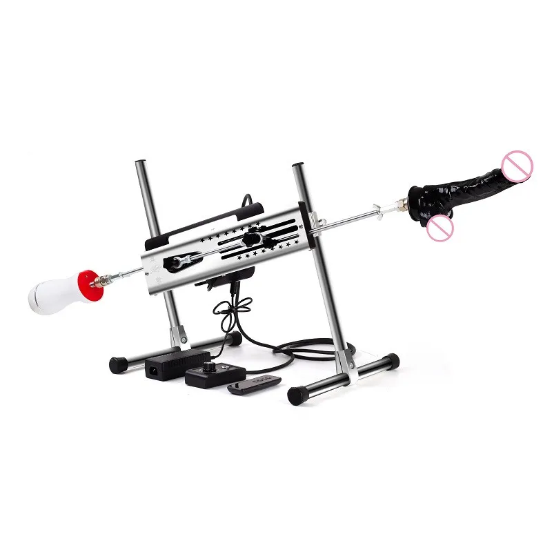 2 Dildos in App Control Quiet Sex Machine with Attachment 120W Adjustable Vac U Lock 30db Love Machine for Couples 3-15cm Stroke