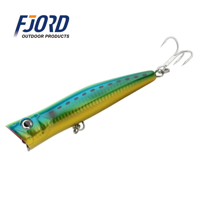 FJORD New Model Wholesale 51g 140mm Floating Popper Saltwater Fishing Lures  Strike Poppers Hard Fishing Lure