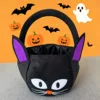 Secchio Gatto Nero con Orecchie Viola
