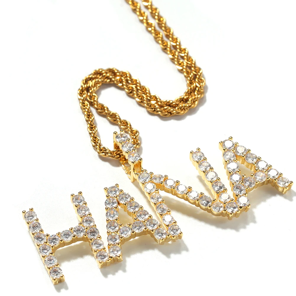 Iced Out Bling Rhinestone Gold Silver 
