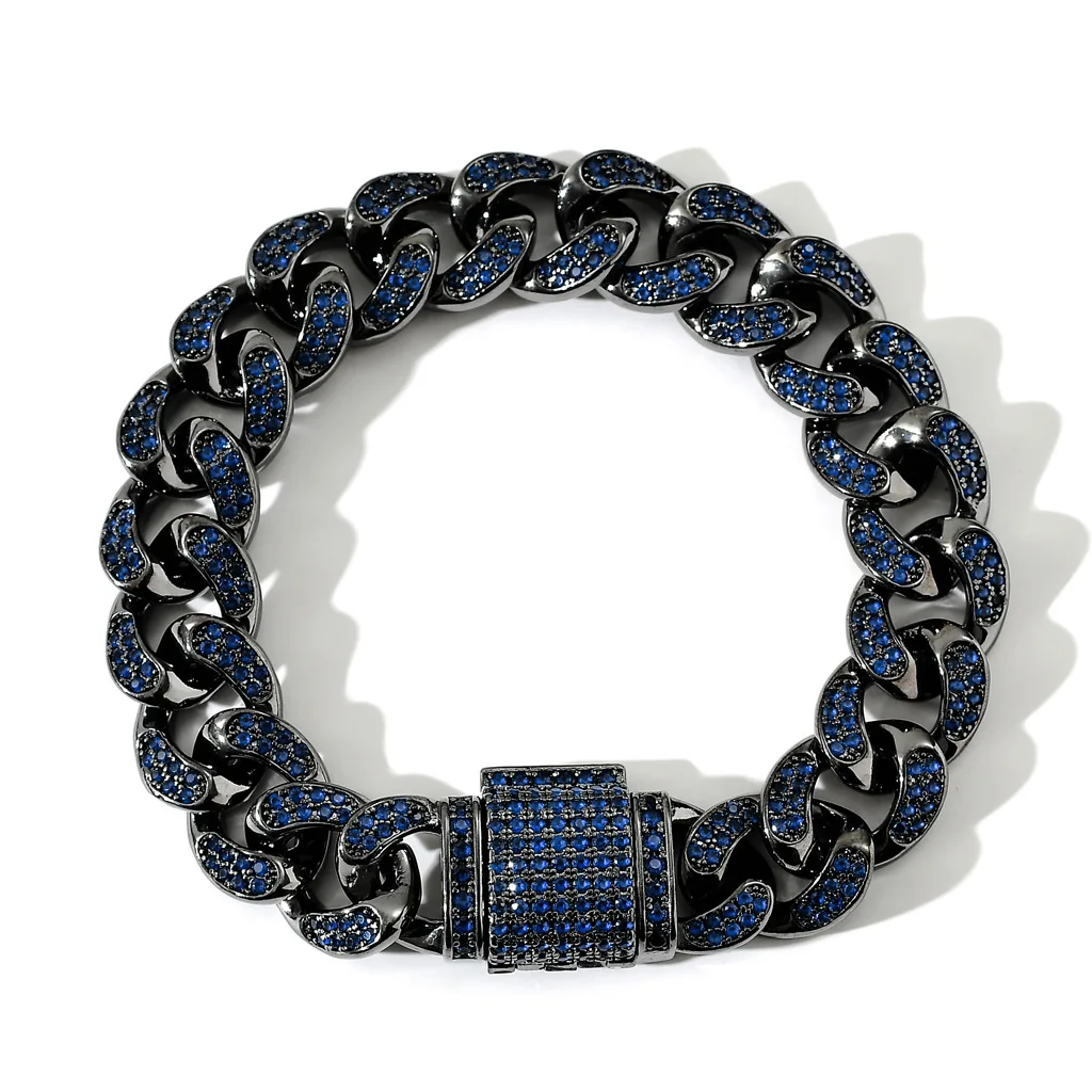 Aaa+ Cubic Zirconia Box Buckle Bracelet 