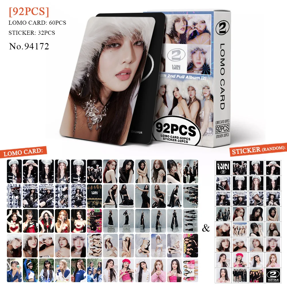 KPOP 92pcs/box GIDLE Super Lady Photocard Lomo Card Photo Card