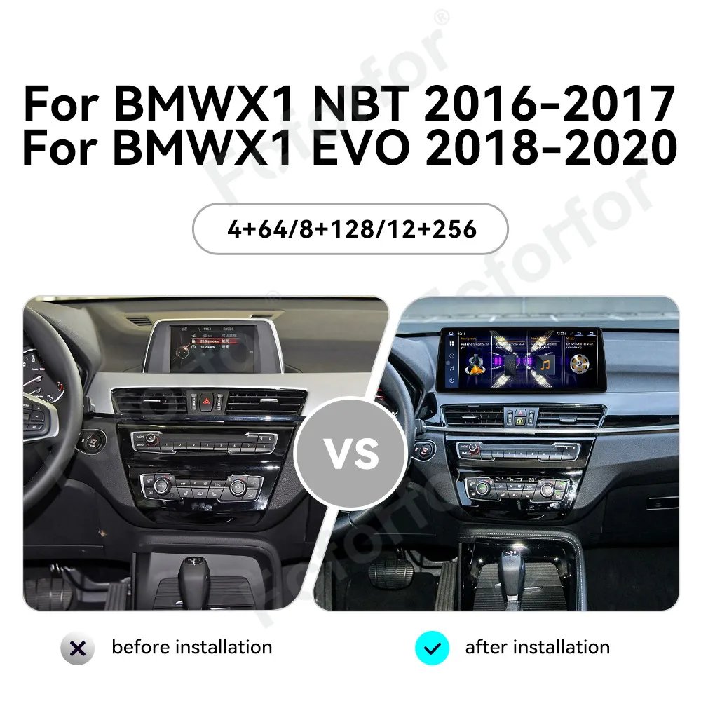 12.9'' Bmw X1 Android 13 Car Radio Head Unit With Gps Navigation, Oem