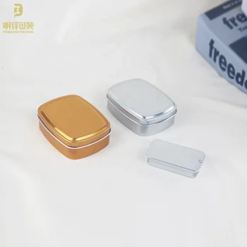 Factory Stock Aluminum Tin Small square Tin Box Containers Aluminum Tins Cosmetic Round Cream Jars