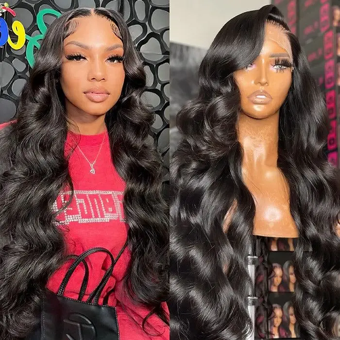 30 40 Inch 250 Density Raw Peruvian Hair Wig 360 Lace Frontal Wig 40 ...