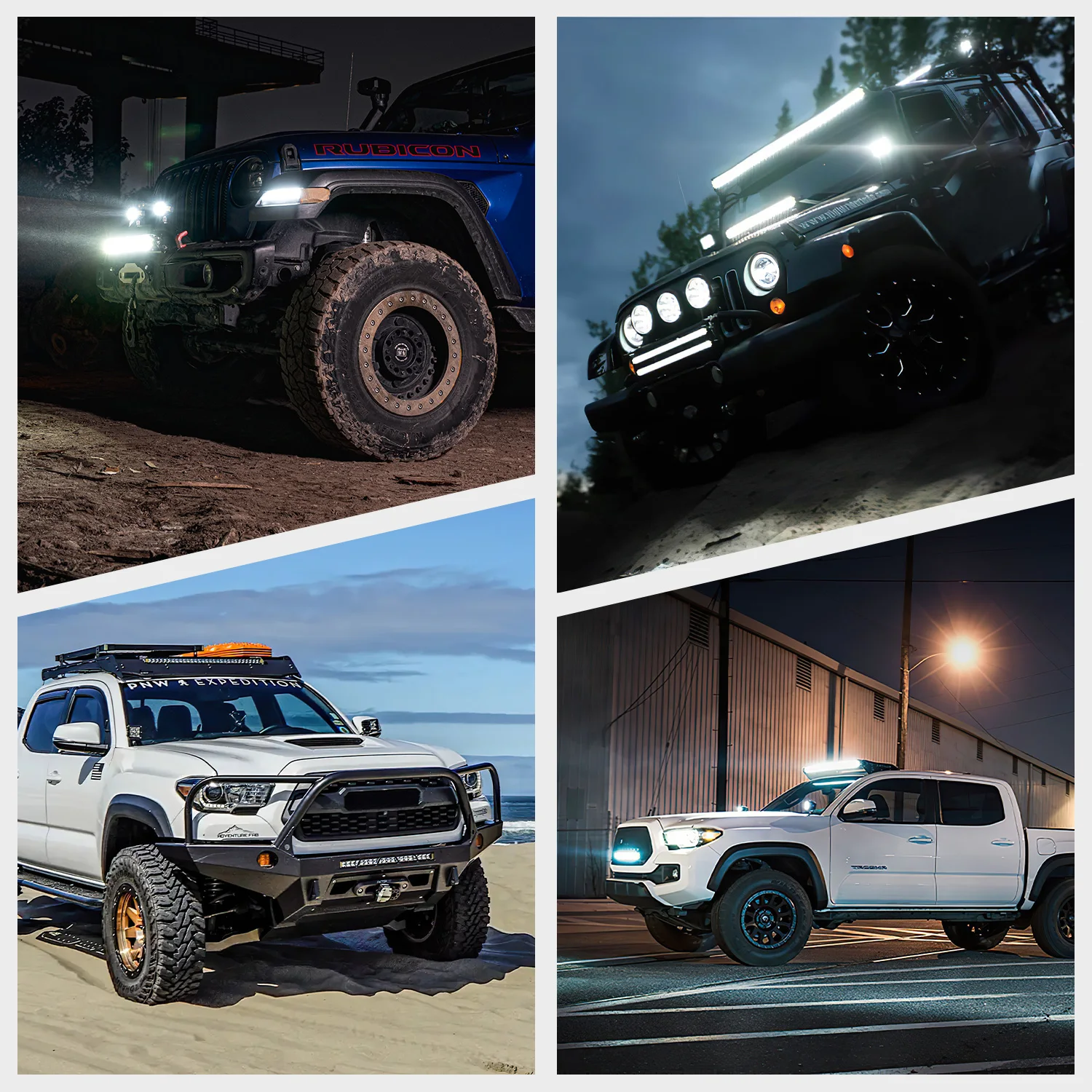 Lightfox 100w Ip68 Waterproof Single Row 20 Inch Offroad Led Light Bar