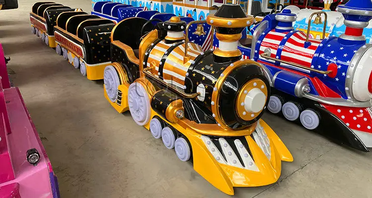 Funfair Rides Indoor Mini Kids Electric Train Dudu Fast Trackless Train ...