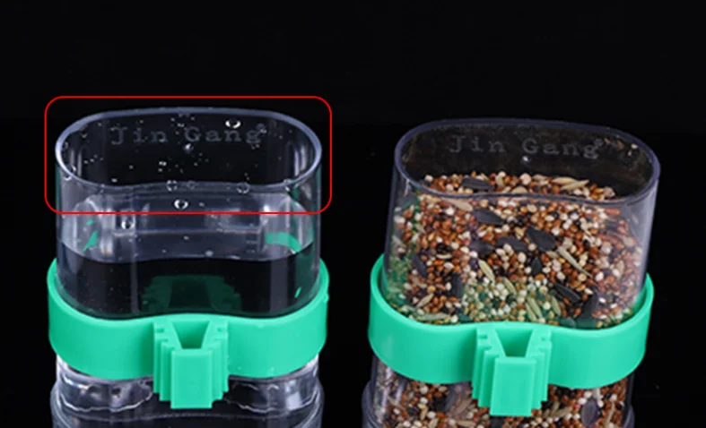 Высокое качество птицы автоматический диспенсер для воды Прозрачный Зеленый попугай кормушка