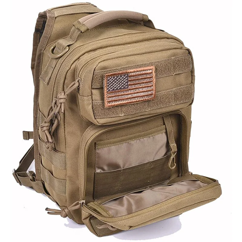 China Factory Customized Assault Sling Bag Tactical Shoulder Sling Backpack Good Quality Tactical Carry Bag