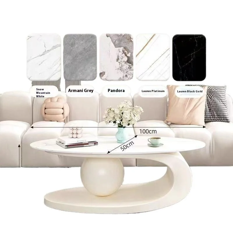 Accessible Luxury - Simple Popular Oval Design Coffee Table