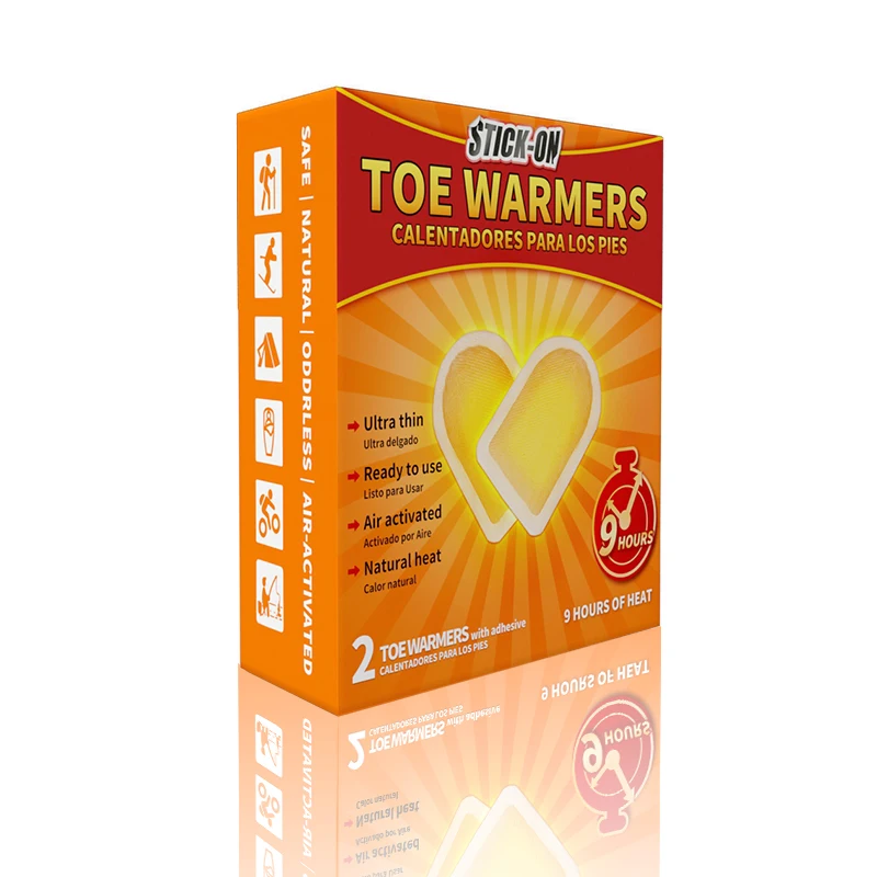 Biodegradable Heat Pack Self Heating Toe Warmer Keep Feet Warm In Cold