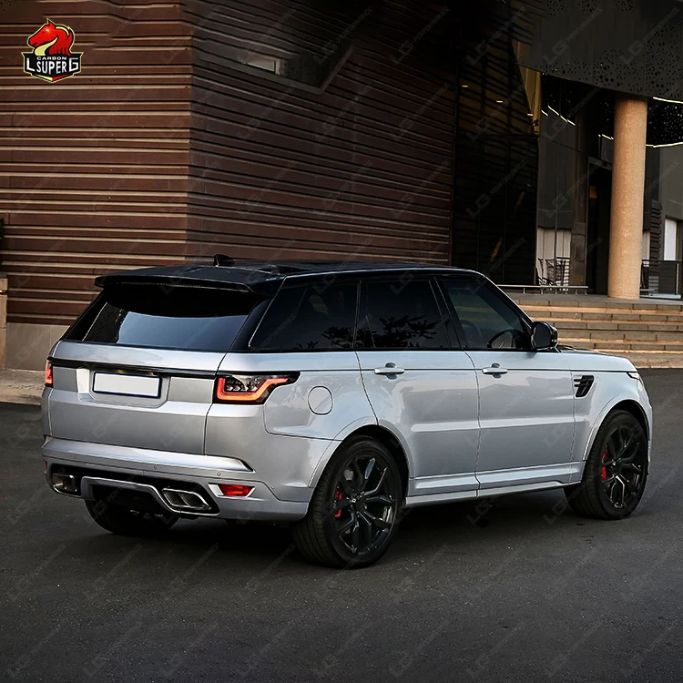 2022 SVR Style Body Kit for Range Rover Sport 2014-2017 with Front Rear Bumepr Side Skirts Fender Headlights Taillights