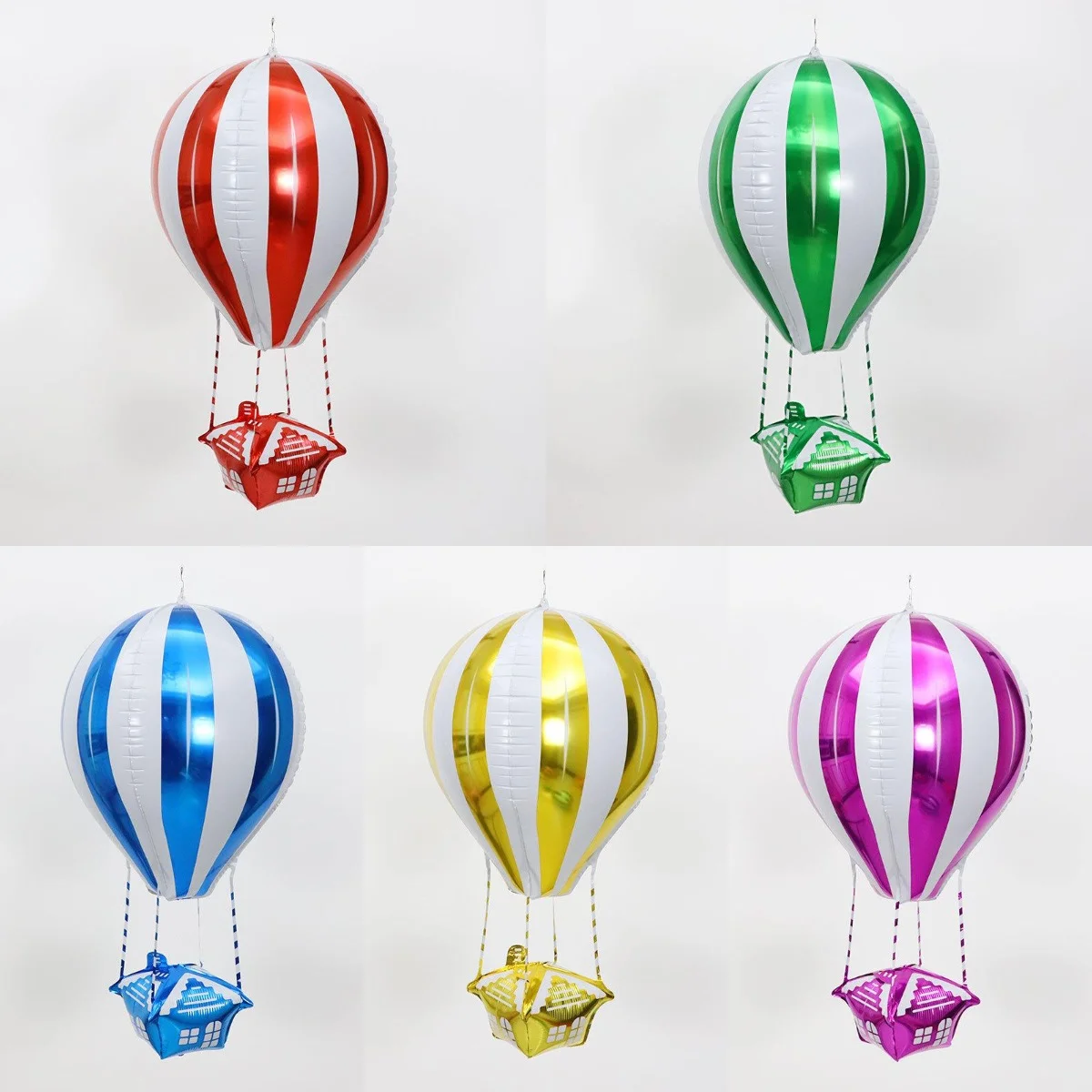 4 Weiße Wolkenballons Aus Mylar (76 Cm) - Partydeko, Fotoprop Für Geburtstag & Feiern